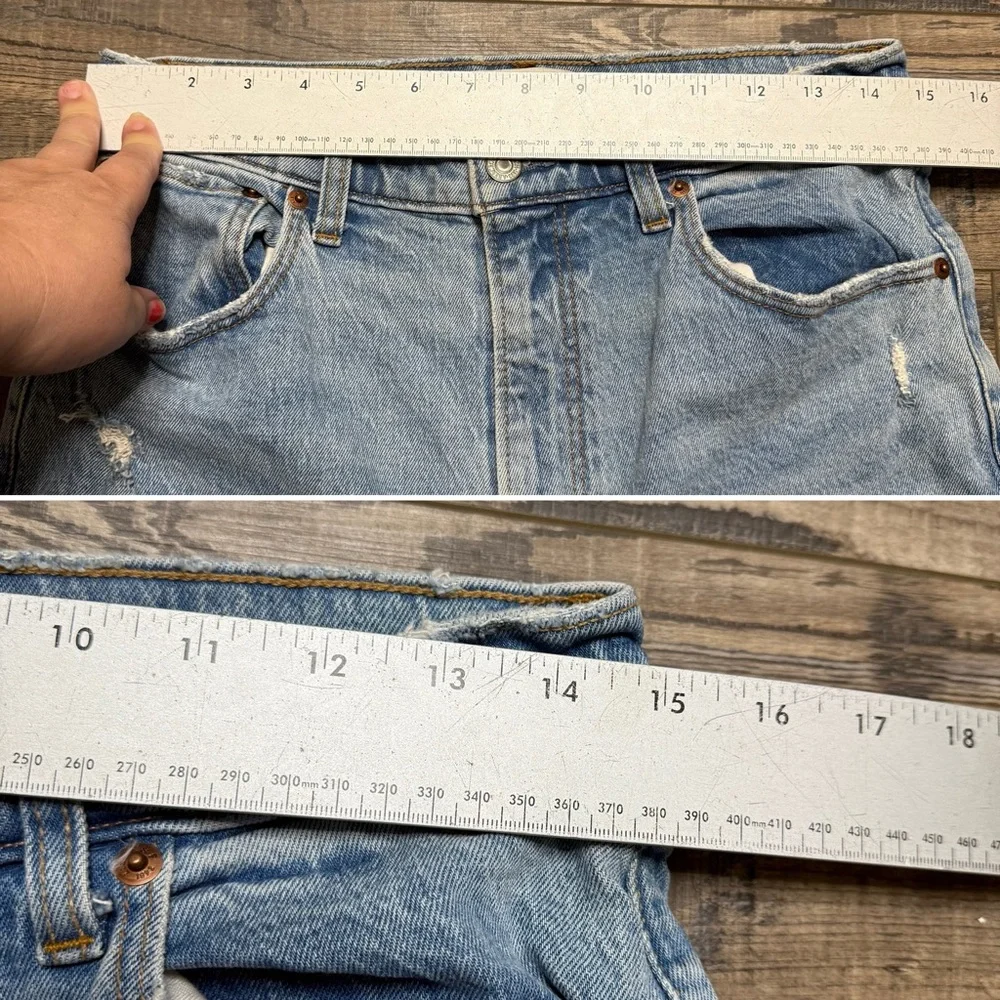 Abercrombie & Fitch The 90's Straight Ultra High-Rise Denim Jeans - Picture 13 of 13